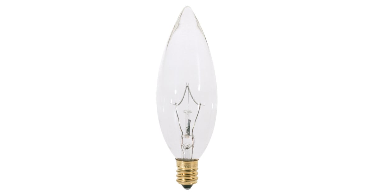 Satco Lighting S3284 Pack of (12) 60 Watt Dimmable B10 Shaped ...