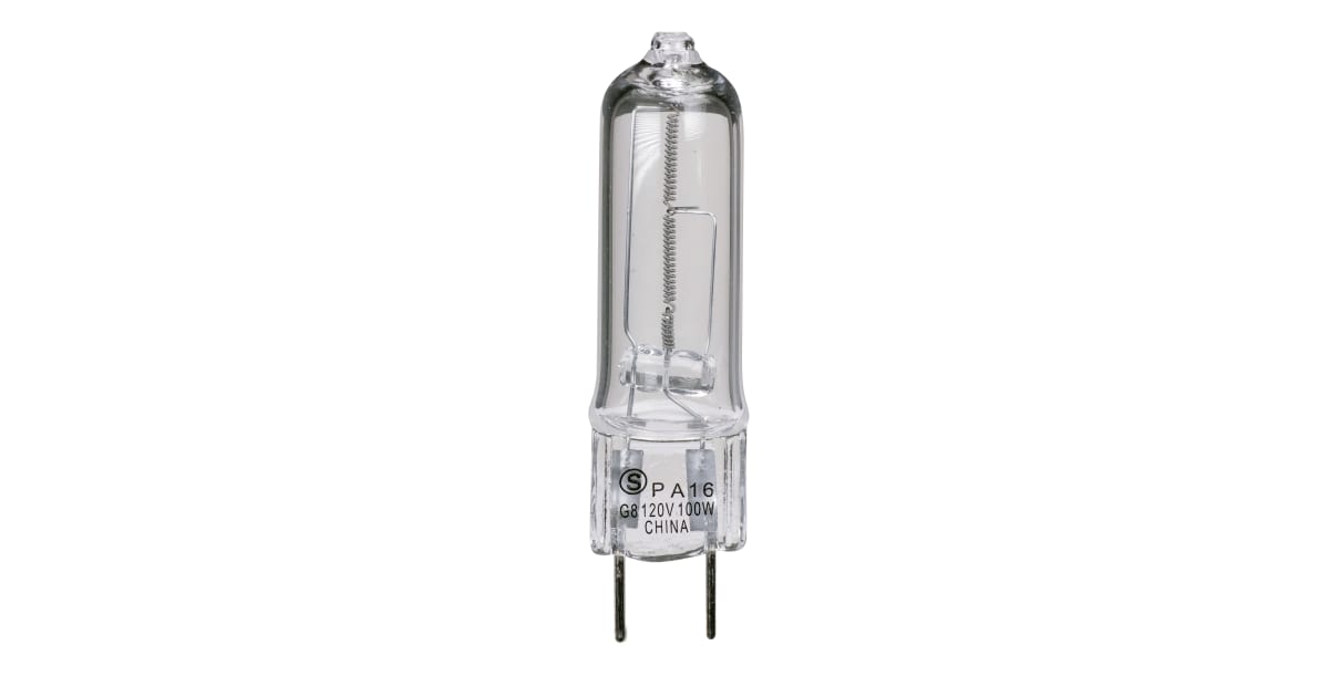 Satco Lighting S4622 Single 100 Watt Dimmable T4 Bi Pin Halogen Bulb ...