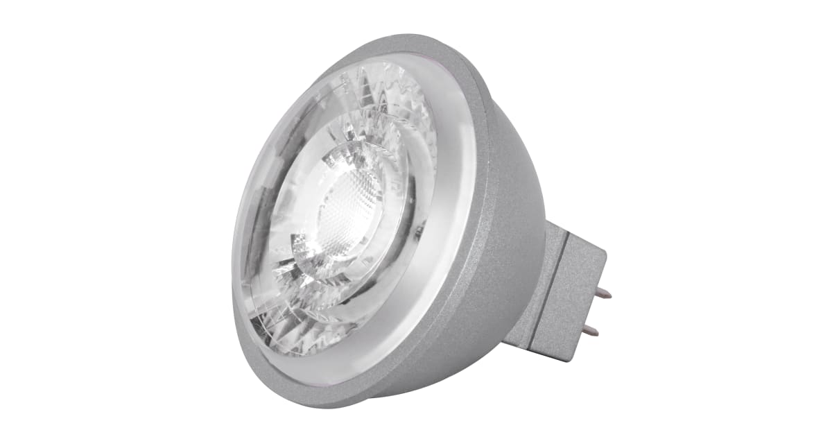 Satco Lighting S8638 Single 8 Watt Dimmable MR16 GU5.3 LED Bulb - 490 ...