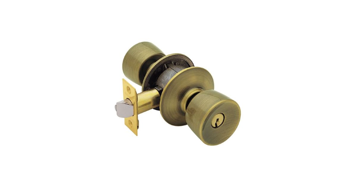 Schlage F51ABEL609 Bell Keyed Entry Panic Proof Door Knob