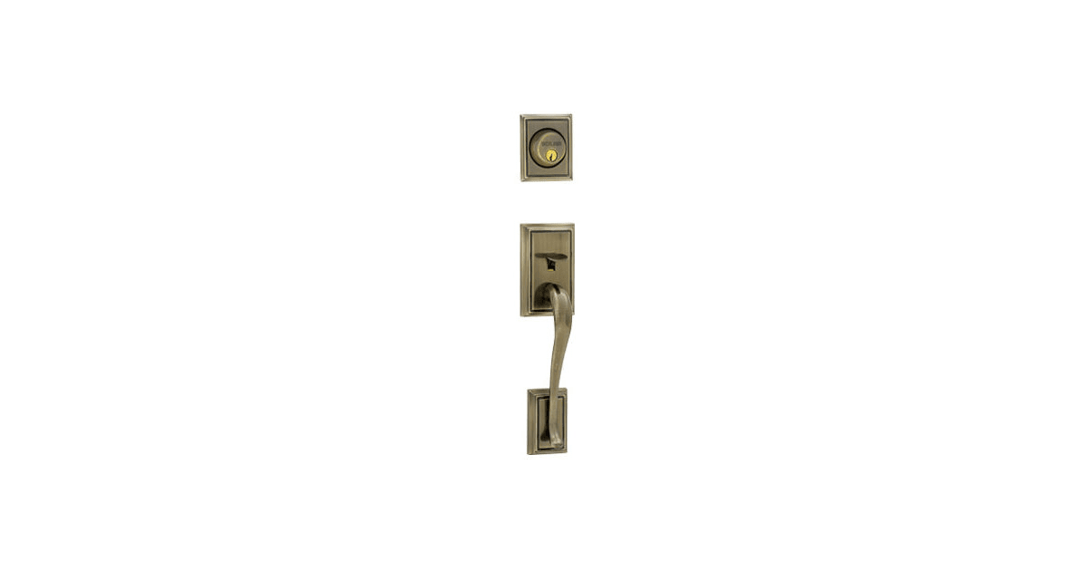 Schlage F62ADD609BEL Double Cylinder Addison Handleset