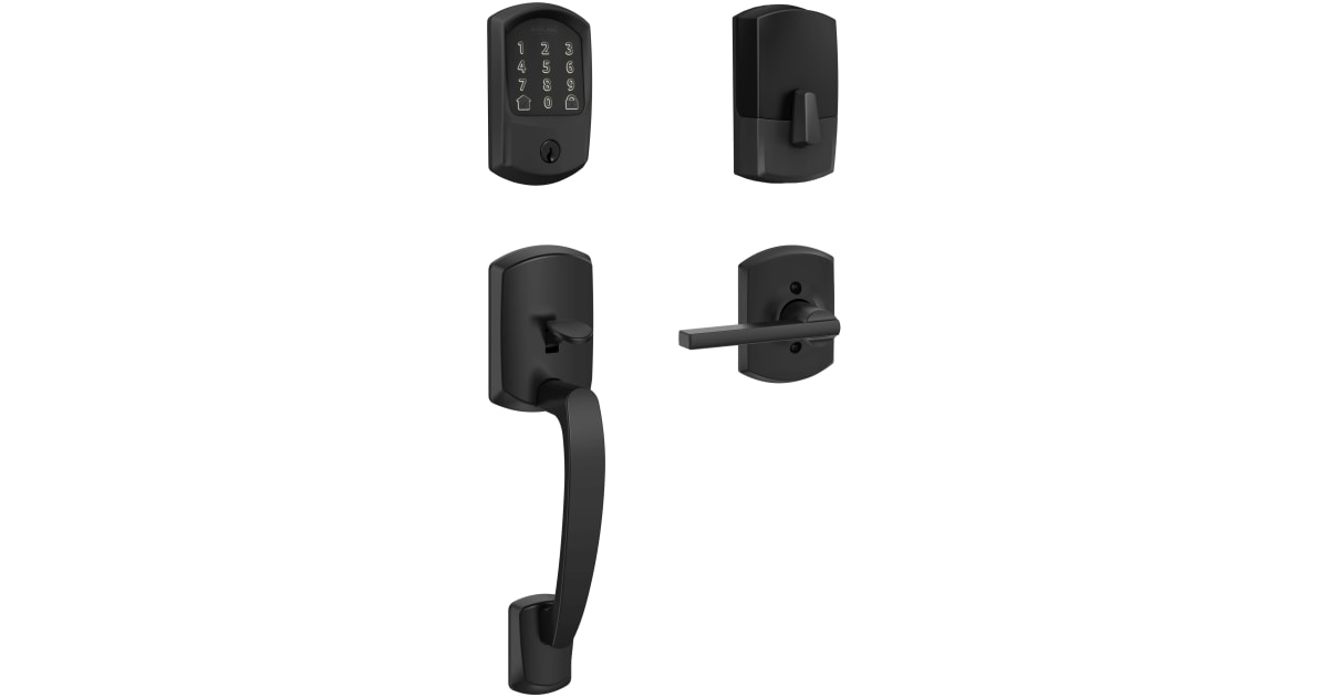 Schlage BE489WBGRW622LAT Encode Greenwich Sectional