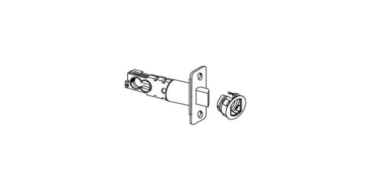 Schlage Lock Company LLC 16-210-605 - Schlage F-Series Spring Latch,  Adjustable Backset Triple-Option Mortise and Drive-In - EACH (Polished  Brass)