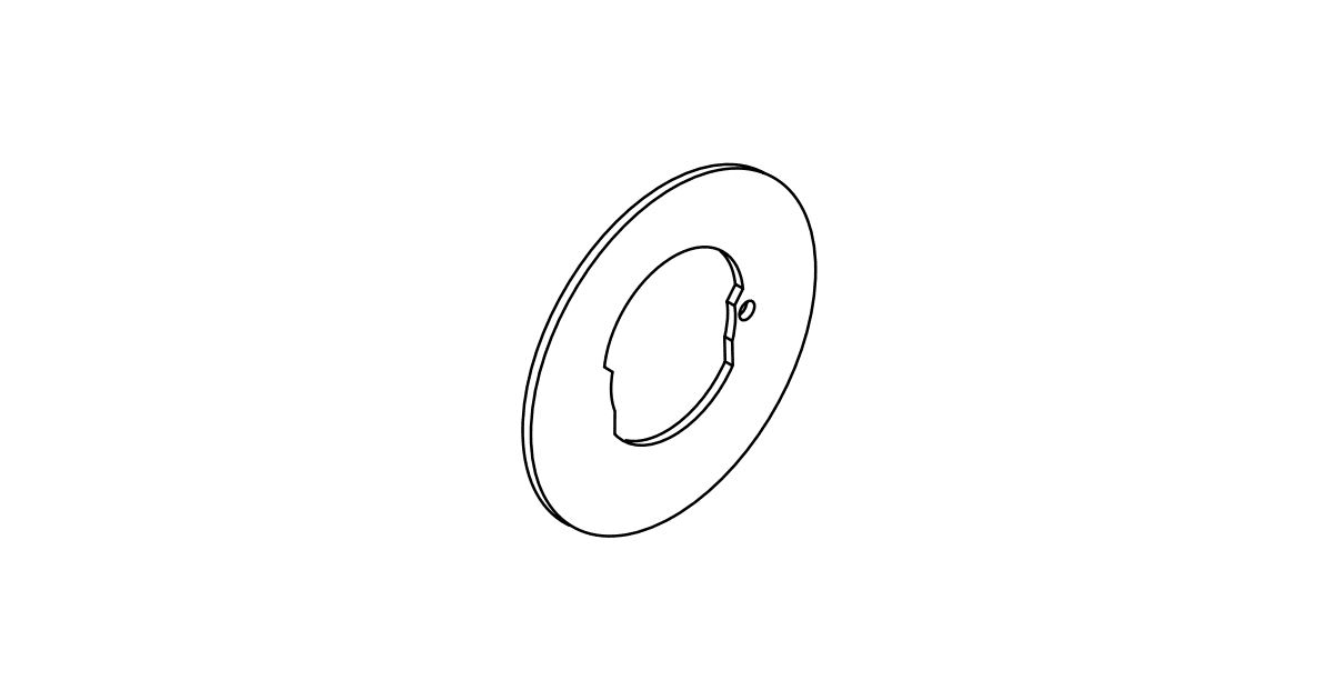 Schlage 38032613 27/8" Diameter Steel Deadbolt Adapter