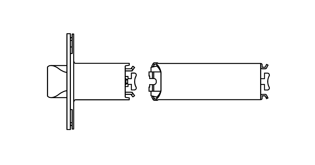 Schlage 41005 5" Backset Extension Link for 2 3/8" Backset