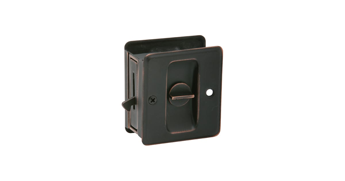 Schlage 991B716 Solid Brass Privacy Pocket Door Lock