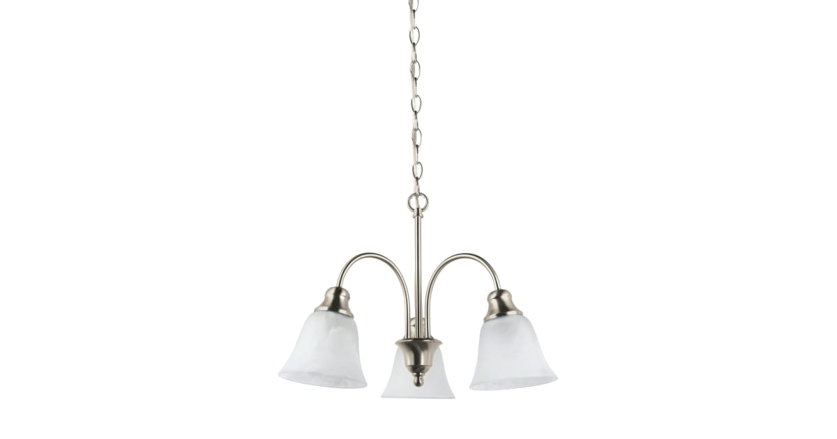 Sea Gull Lighting 35949EN3-962 Windgate 3 Light 20" Wide LED Chandelier ...