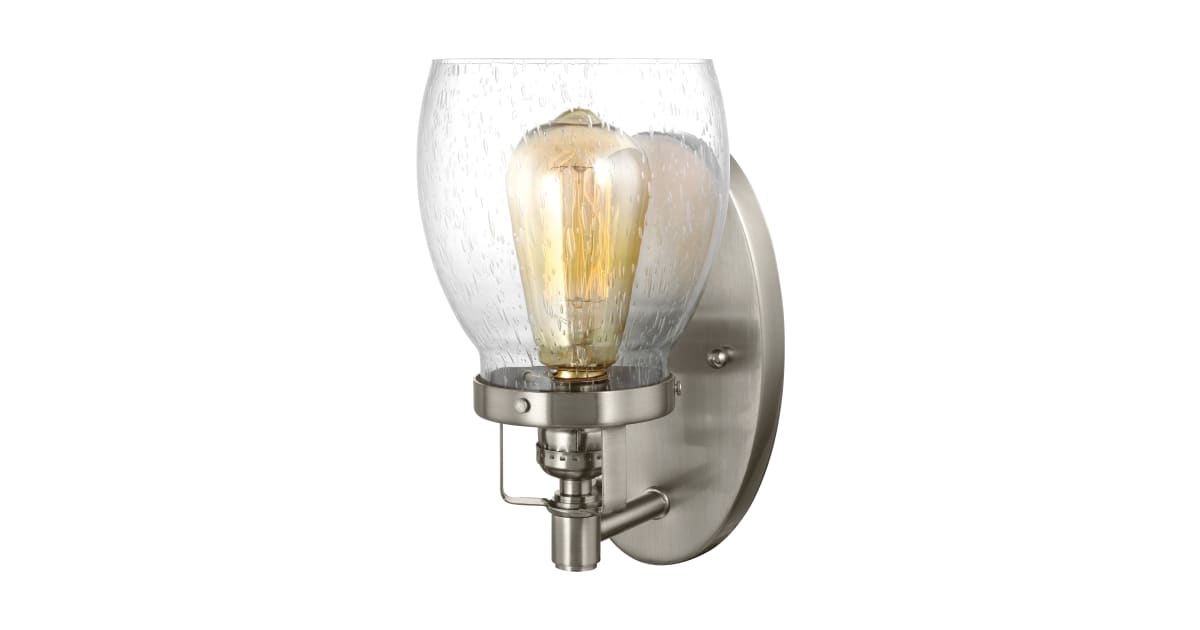 Sea Gull Lighting 4114501-962 Belton Single Light 5-3/8" Wide Bathroom ...