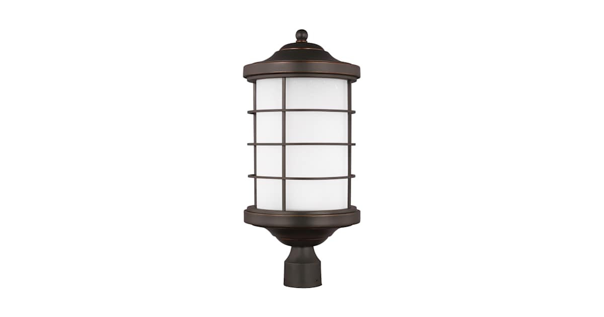 Sea Gull Lighting 8224491S-71 Sauganash LED Title 24 Outdoor Post Light ...