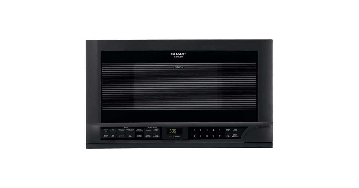 Sharp R1214ty Sharp R1210T 24 Inch Wide 1.5 Cu. Ft. Over the Counter Microwave with ...