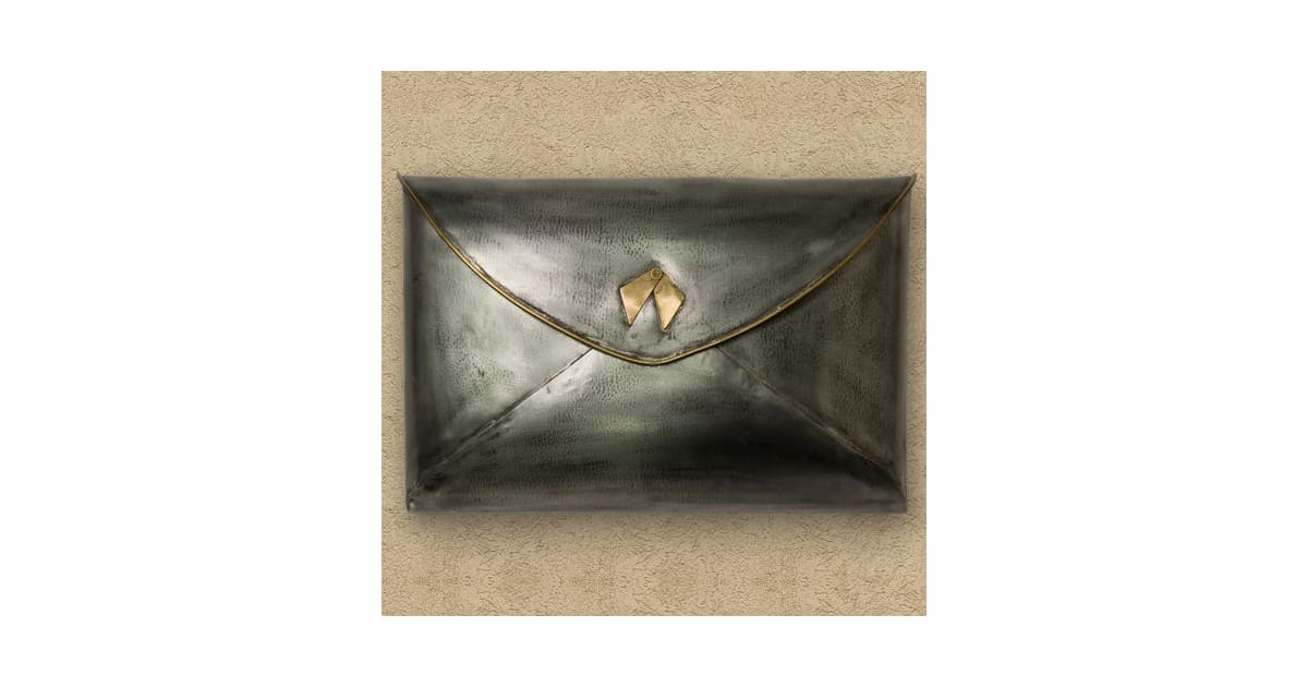 Signature Hardware 275745 Envelope Wall Mounted Mailbox | Ferguson Home