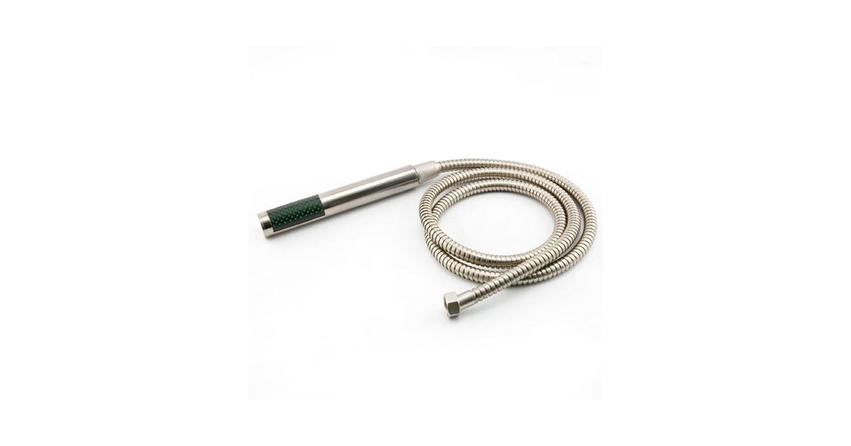 Signature Hardware Modern Tubular Hand Shower With Hose – Brushed Gold, ADA Compliant, Single Spray