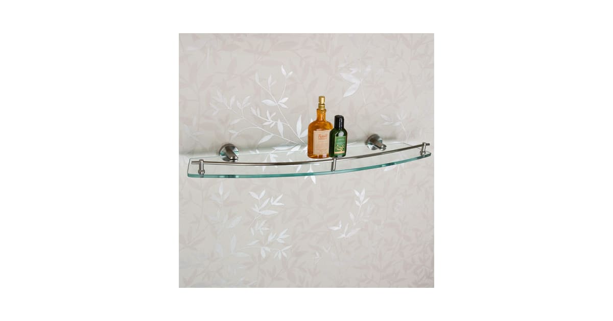 Signature Hardware 916705 Albury 19-5/8 Glass Bathroom Shelf