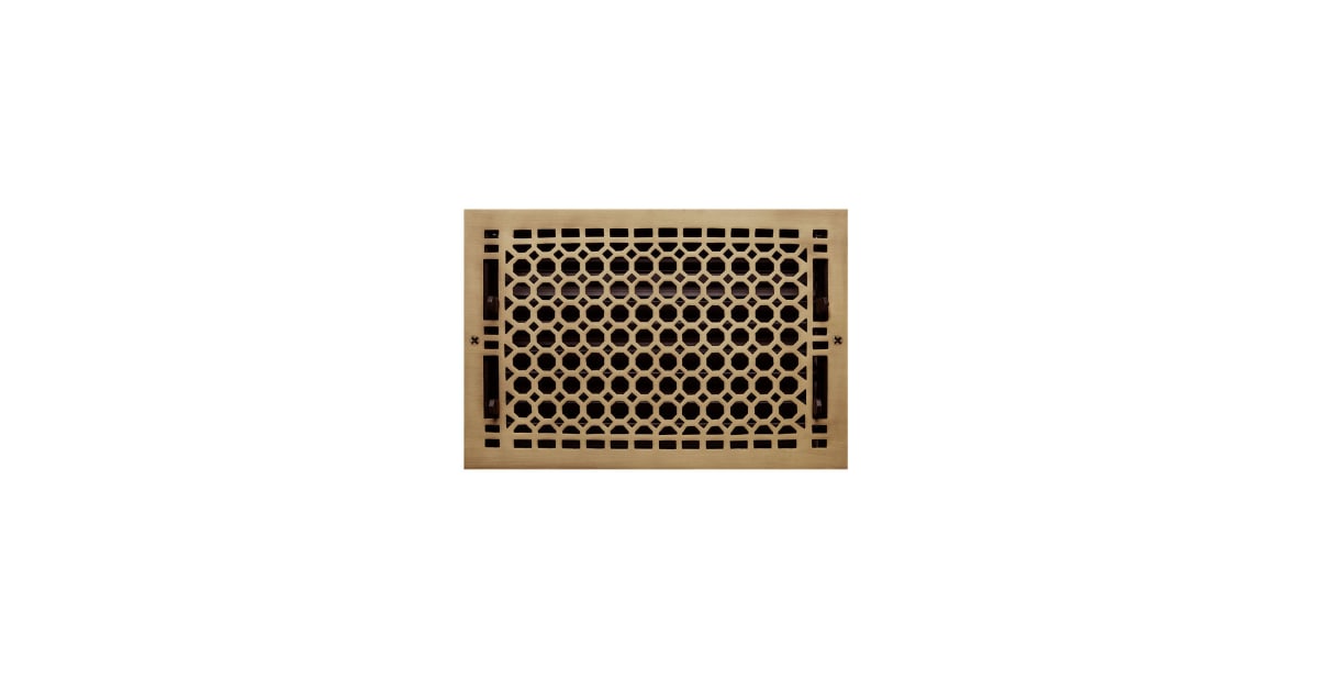 Signature Hardware 327329 Honeycomb Brass Wall Register - | Build.com