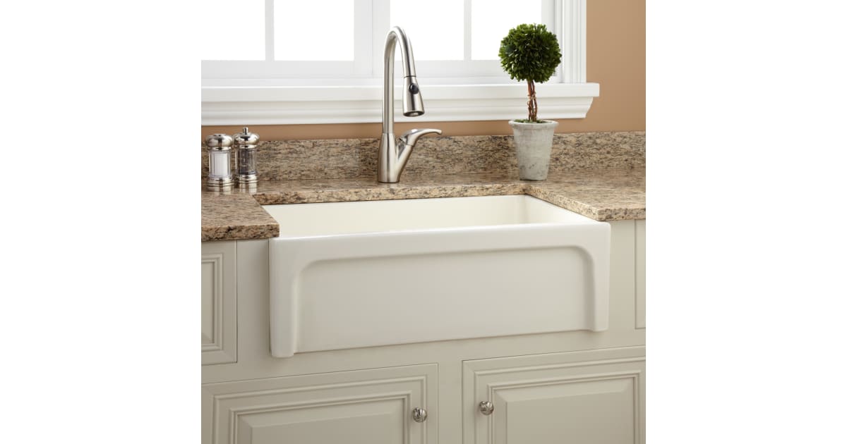 signature hardware 7613590 risinger apron front specialty kitchen sink