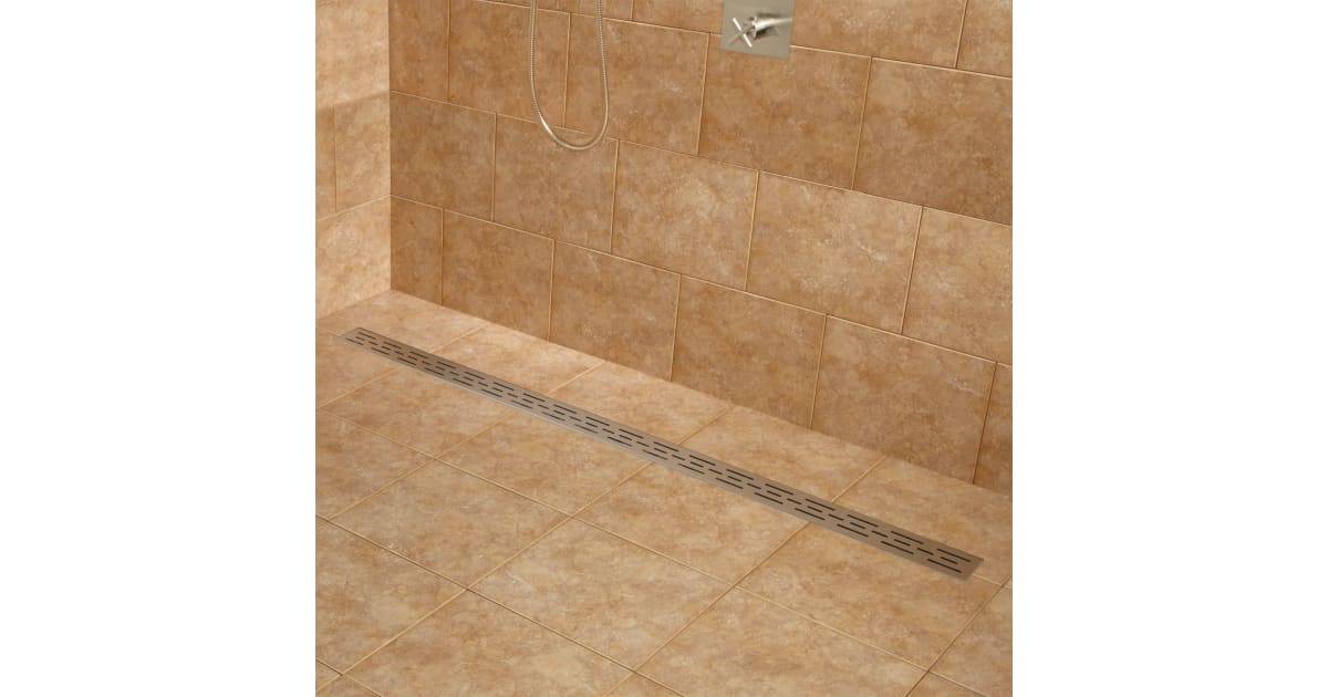 Signature Hardware 398158 Effendi 60" Linear Shower Drain