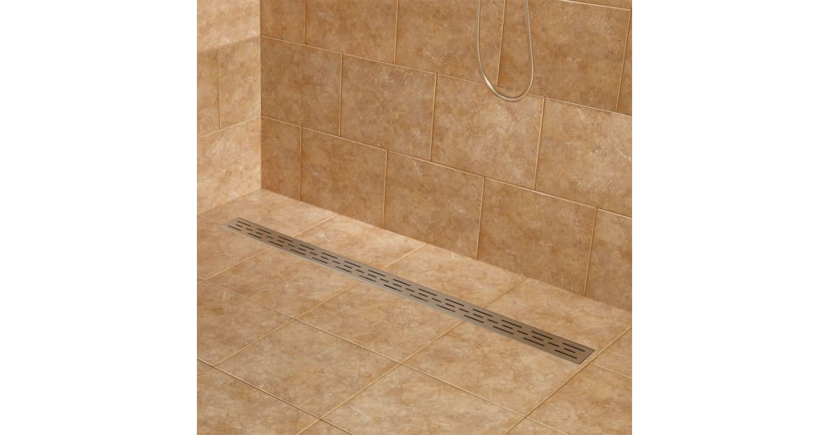 Signature Hardware 398159 Effendi 48" Linear Shower Drain