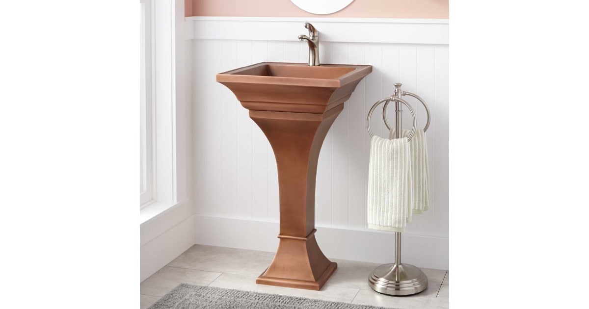 Signature Hardware 398436 Square 20" Smooth Copper