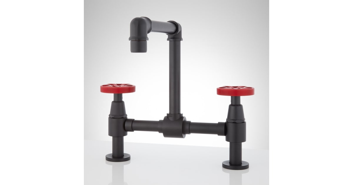 Signature Hardware 412548 Edison Bridge Bathroom Faucet