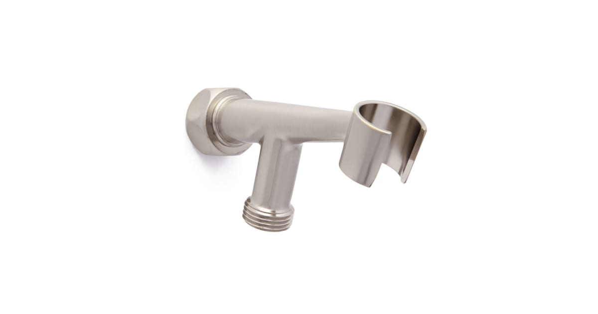 Signature Hardware Schwenkbarer Wasserversorgungsbogen Mit Halterung Für Handbrause, Chrom – Messing, 1/2" Anschlüsse