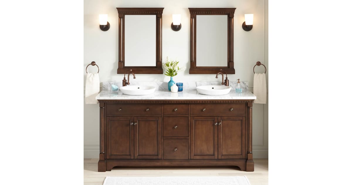 Signature Hardware 433633 Claudia 72" Double Vanity Set