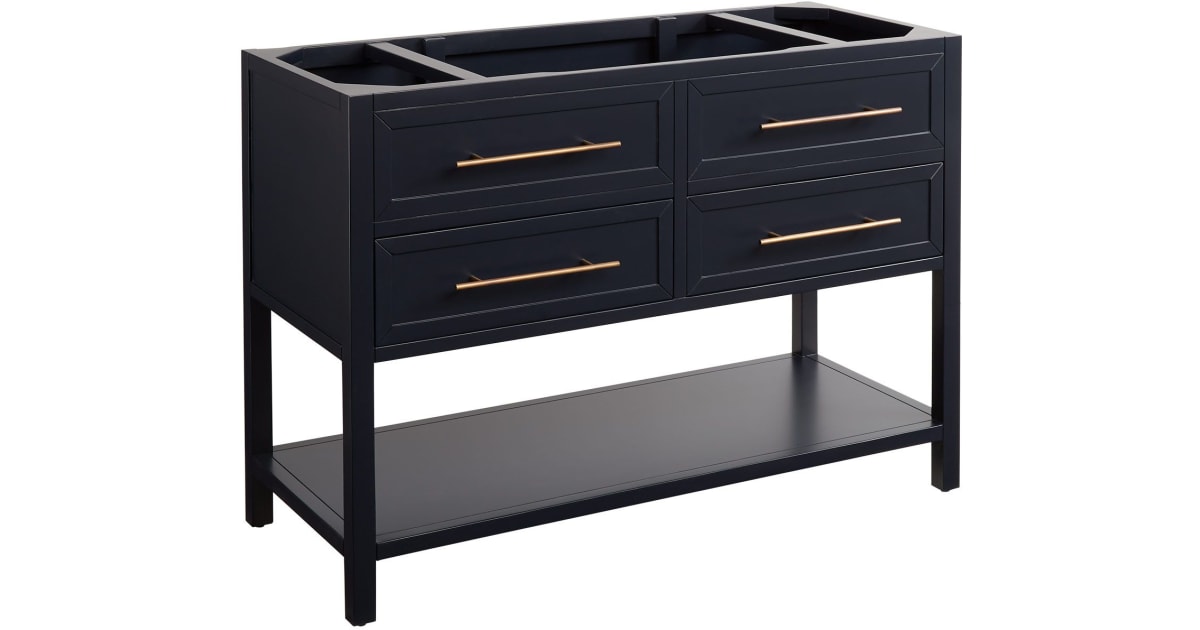 Signature Hardware 433840 Robertson 48 quot Freestanding Mahogany Single