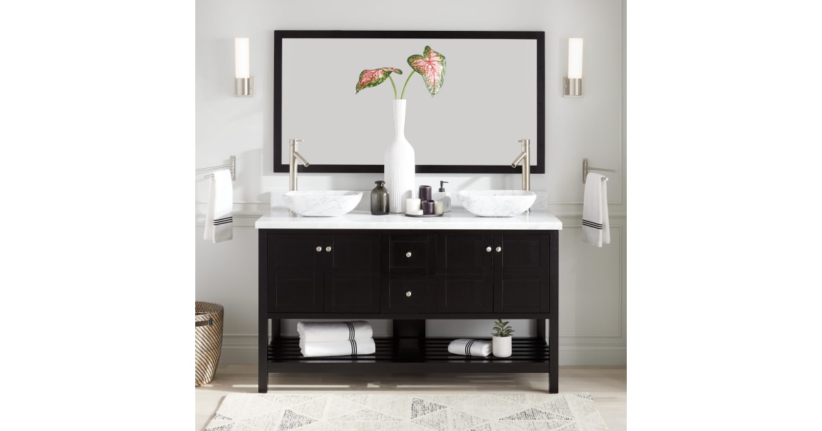 Signature Hardware 436133 Everett 60" Double Vanity Set