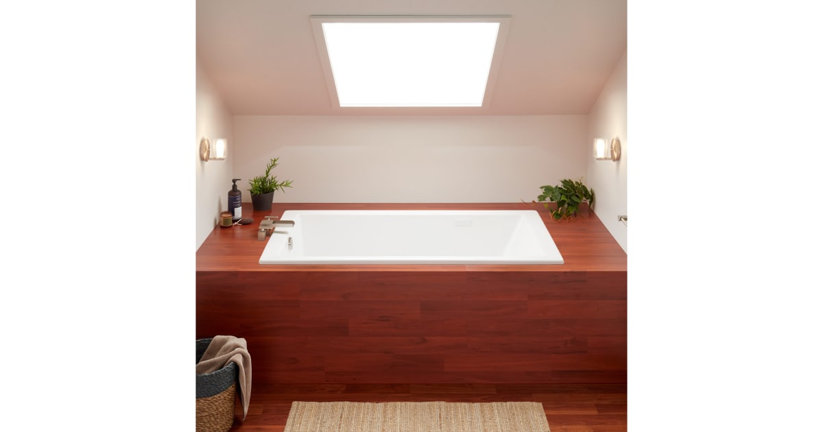 Kohler Underscore 60 x 36 Drop In Soaking Acrylic Bathtub
