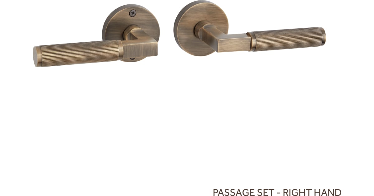 Signature Hardware 455579 Satcher Solid Brass Passage Door | Build.com