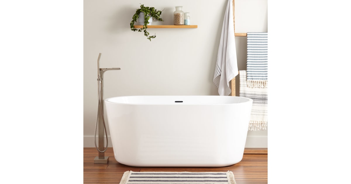 Signature Hardware 462696 Imler 63" Acrylic Soaking Tub