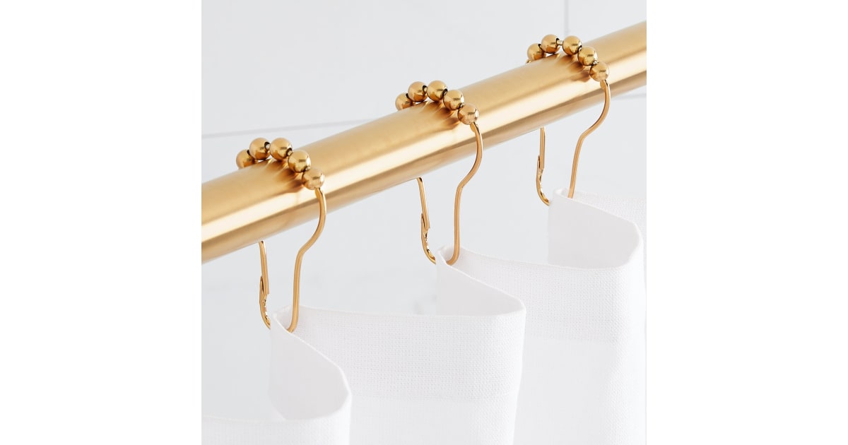 Signature Hardware 466818 Roller Ball Shower Curtain Rings