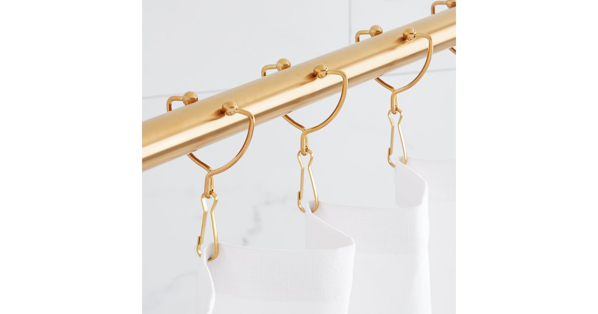 Signature Hardware 466823 Open Shower Curtain Rings Set