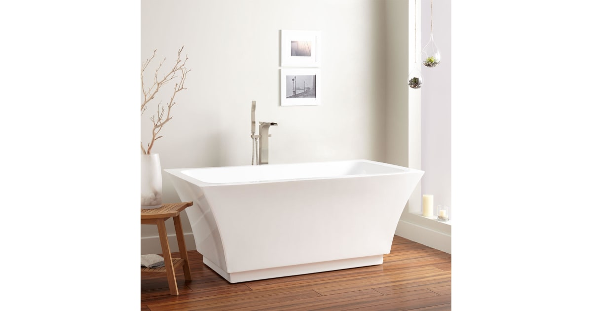 Signature Hardware 474684 Leland 67" Acrylic Soaking