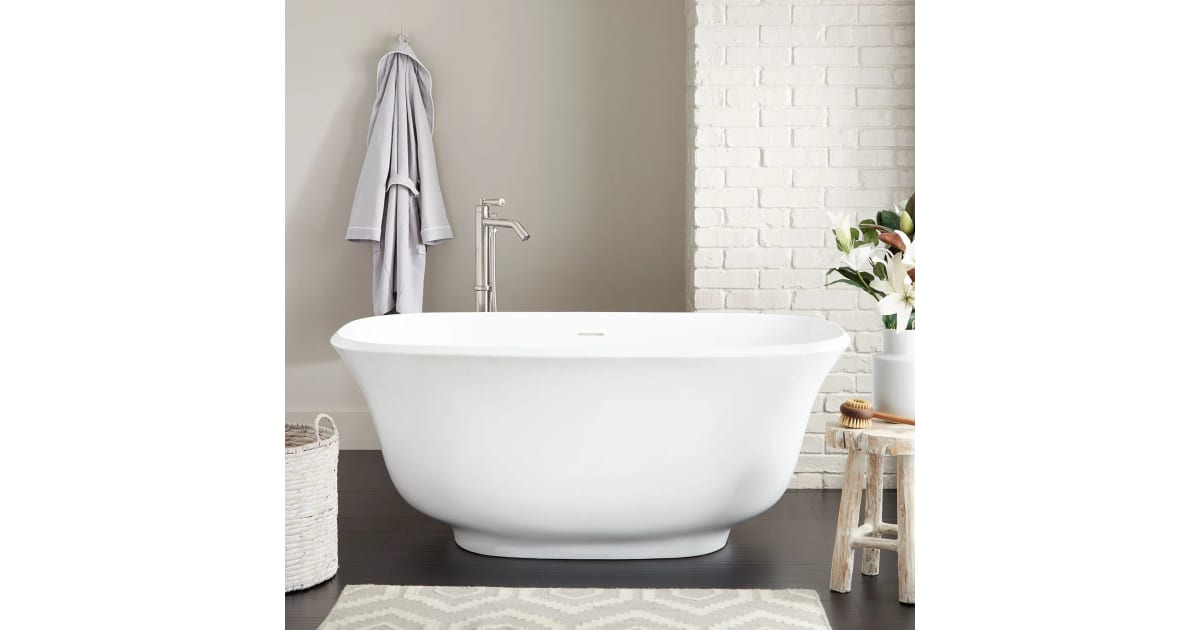 Signature Hardware 480856 Lindsey 59" Acrylic Freestanding