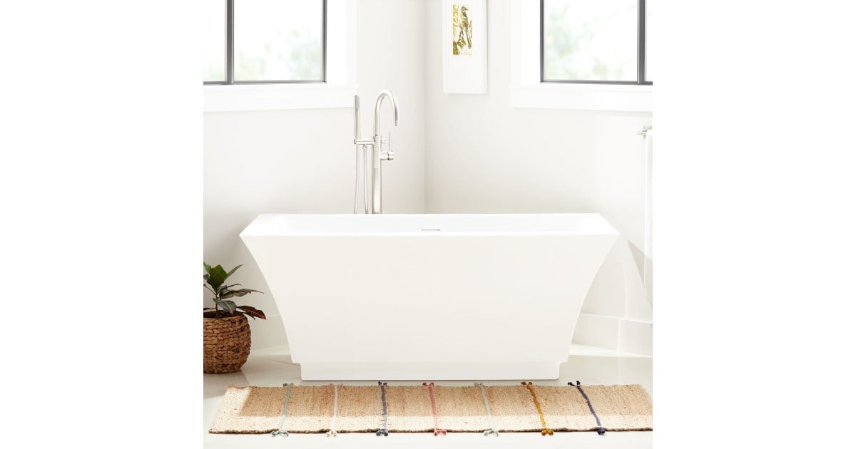 Signature Hardware 480876 Leland 67" Acrylic Soaking Tub