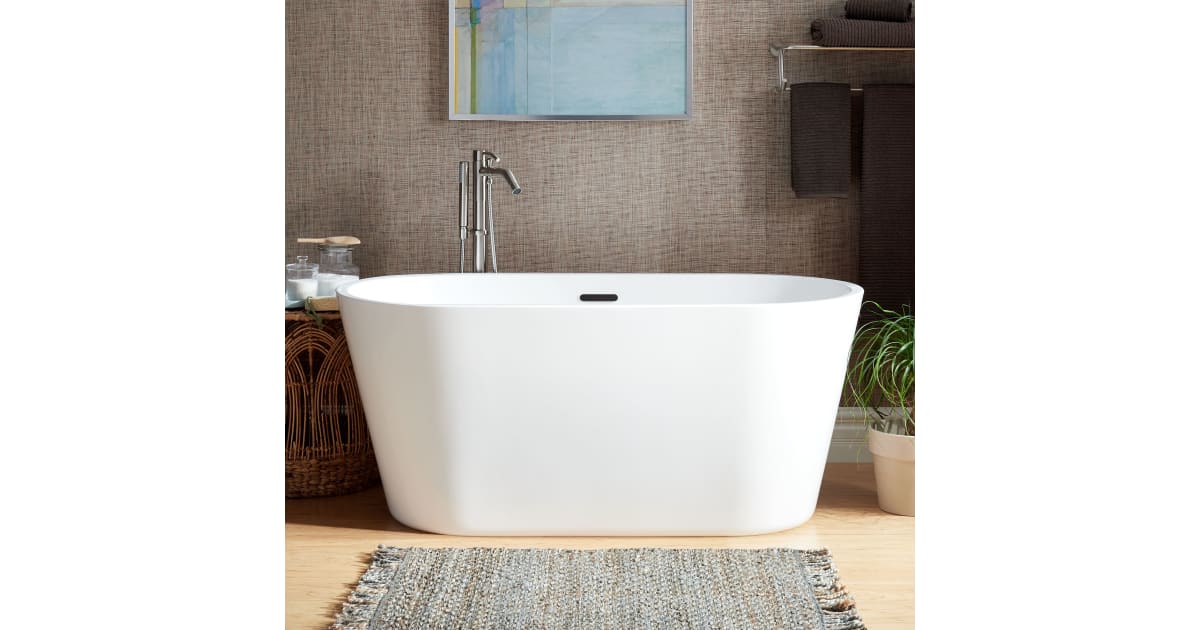 Signature Hardware 481081 Imler 55" Acrylic Soaking Tub