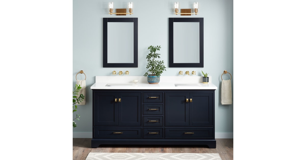 Signature Hardware 483508 Quen 72" Freestanding Double