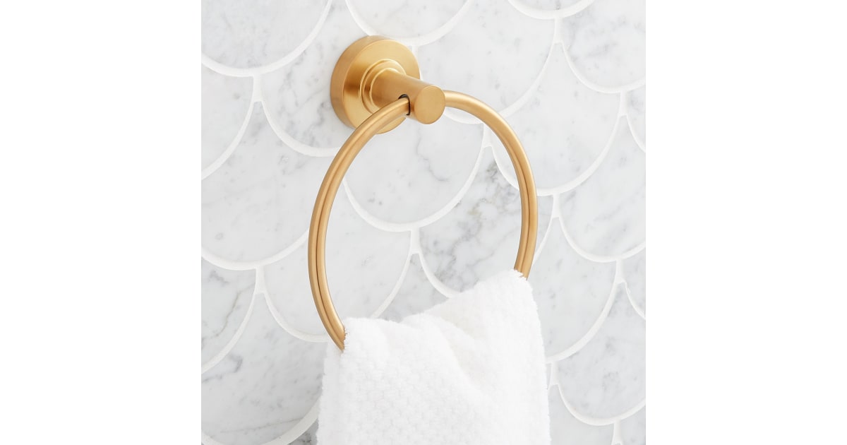 Portasciugamani Da Parete Signature Hardware Lentz - Zinco, 6,5" Larghezza, Design Elegante - Foto 10