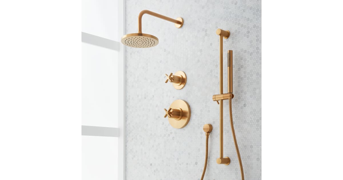 Signature Hardware 484042 Vassor Shower System with Rain