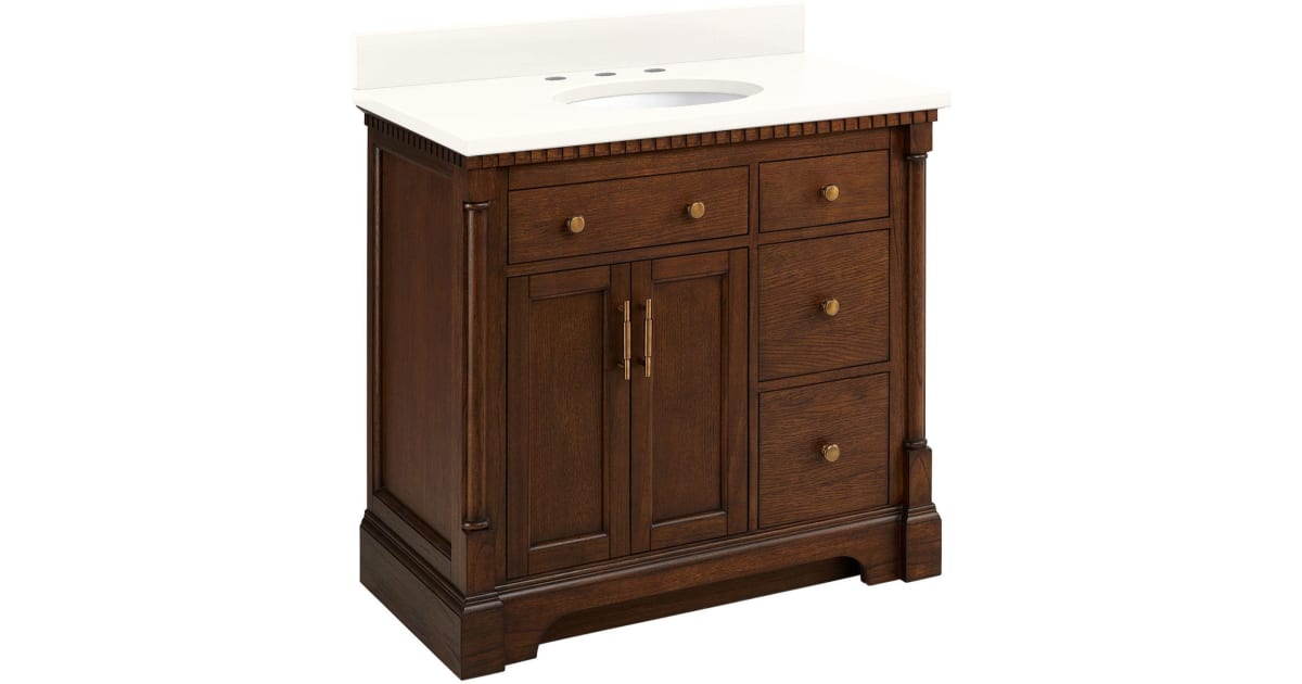 Signature Hardware 484342 Claudia 36" Mahogany Single