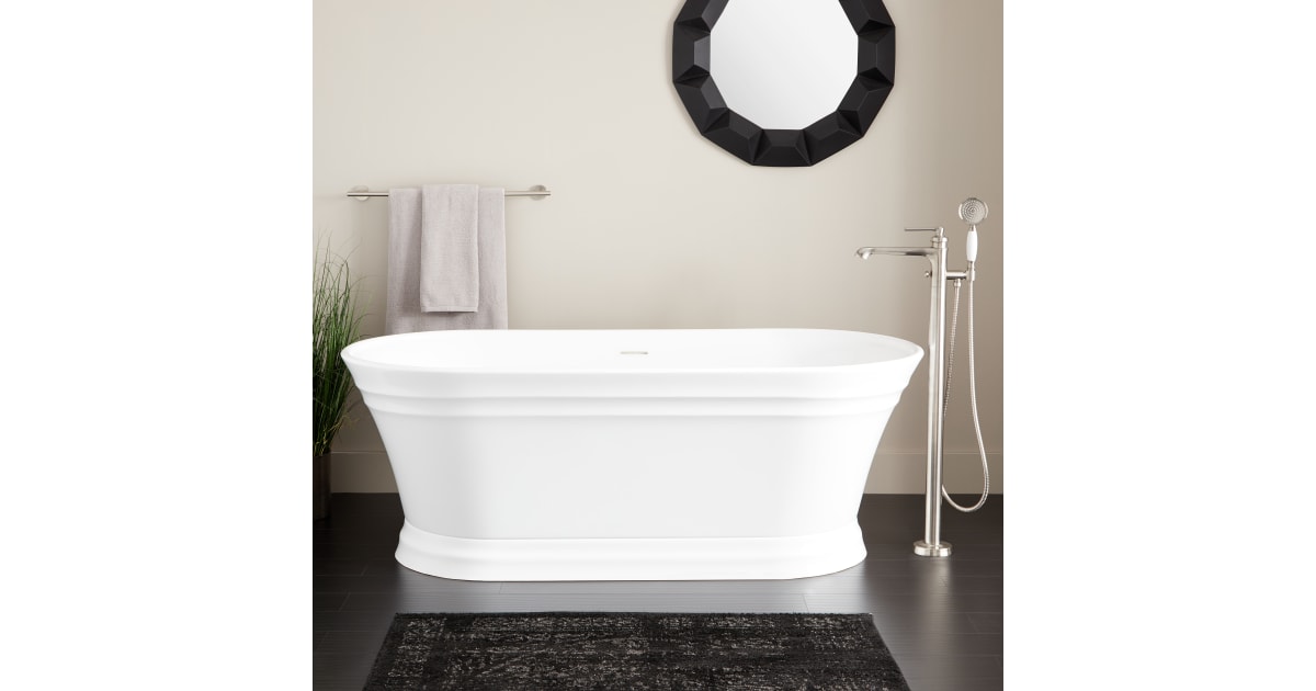Signature Hardware 484653 Odenwald 59" Acrylic Soaking Tub