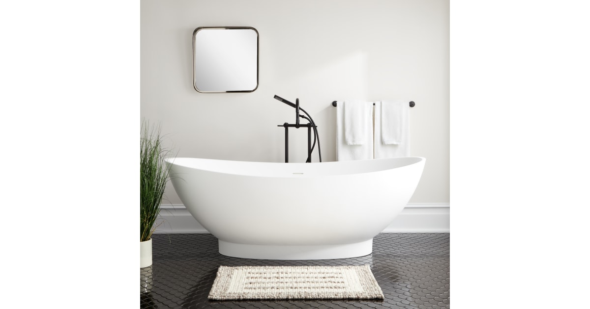 Signature Hardware 488972 Brielle 71" Free Standing Solid