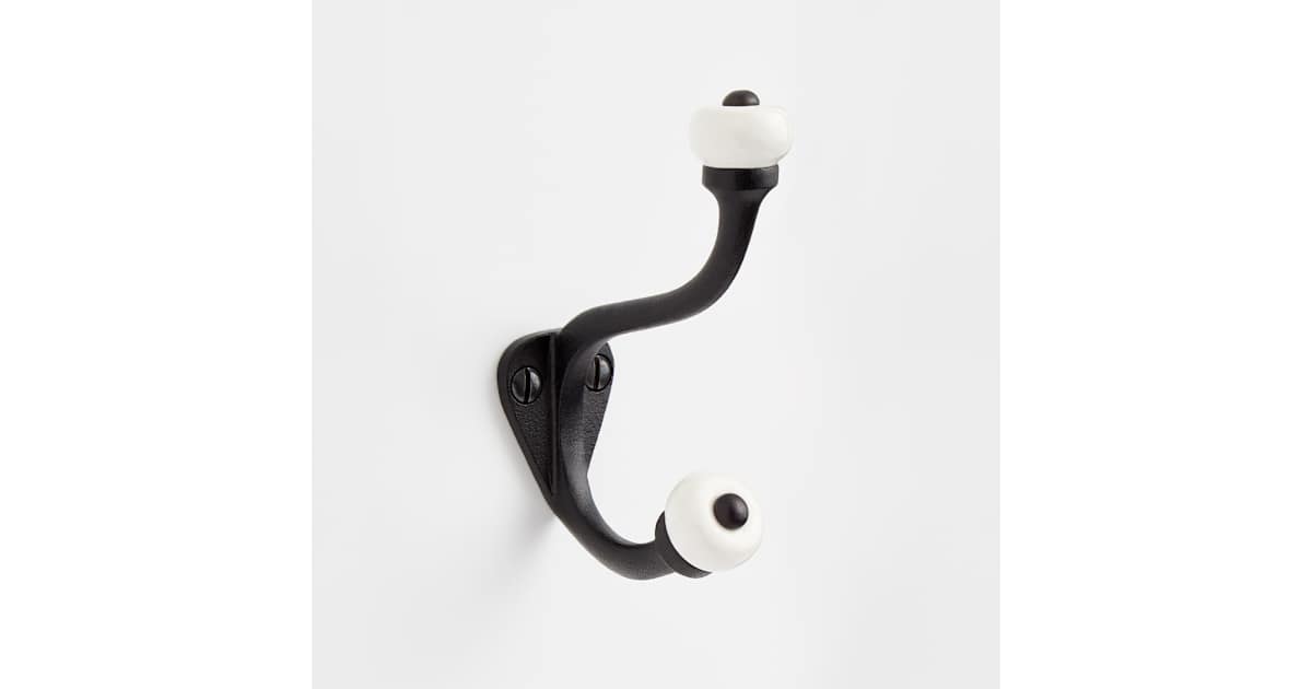 Signature Hardware 500747 Rashida 1-1/8 Inch Wide Coat and Hat Hook ...