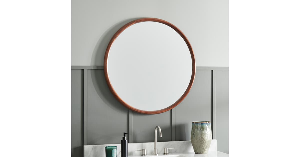 Signature Hardware 560569 Novak 34" Diameter Circular Flat Framed Wall