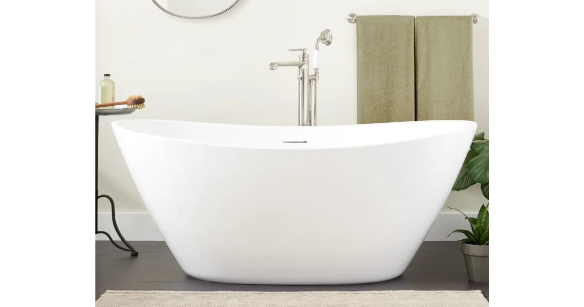 Signature Hardware 483530 Treece 66" Acrylic Freestanding