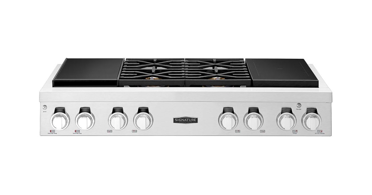 Thermador Professional 48 GAS Rangetop-Stainless Steel-PCG486WD