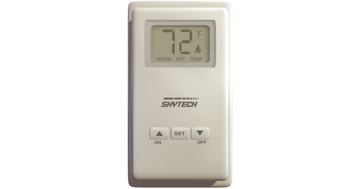 Skytech TS/R-2 Wireless Wall Mounted Thermostat Fireplace Remote