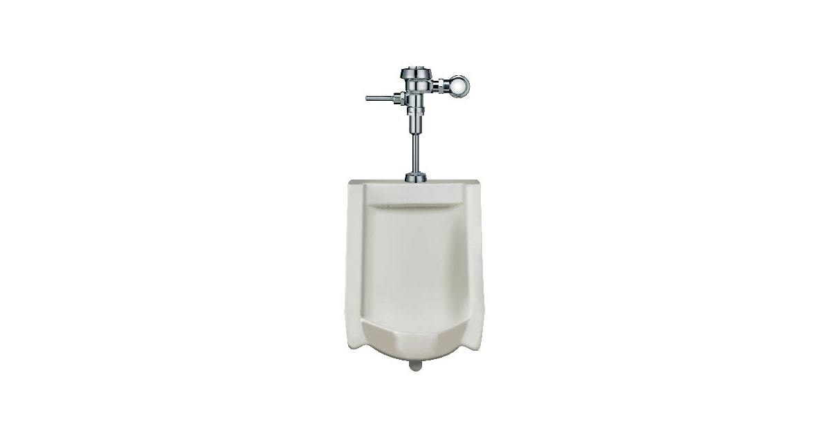 Sloan 10001001 High Efficiency Urinal features a manual