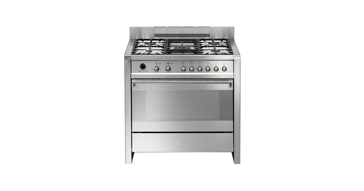 Smeg A1PXU 36 Freestanding Dual Fuel Opera Range