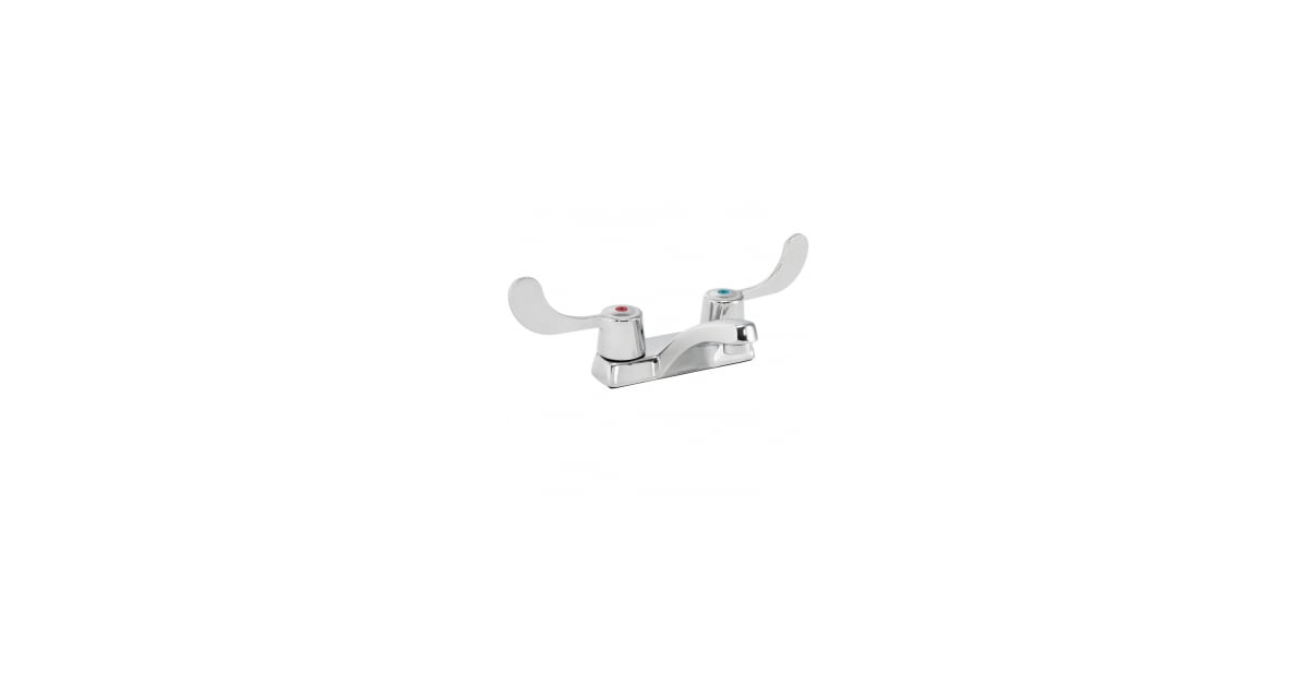 Speakman Commander Centerset Wasserhahn – Poliertes Chrom, 0,5 GPM, Mit Hebelgriffen Fürs Badezimmer